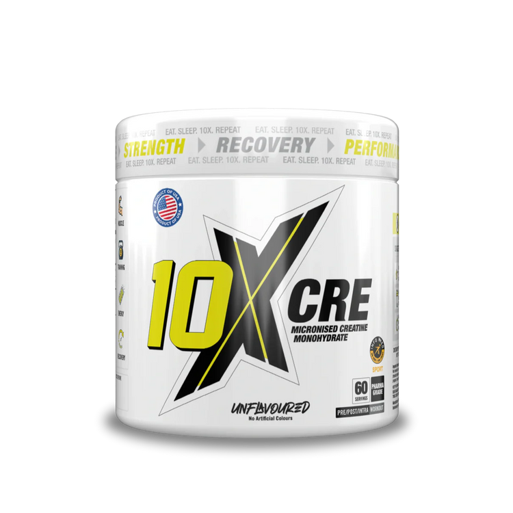 10X Athletic CRE Pure Micronized Creatine Monohydrate, 100% Vegan, Flavourless, 300g
