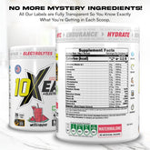 10X Athletic EAA Essential Amino Acids - Watermelone, Muscle Recovery & Hydration, 450g, Vegan, Gluten & Lactose-Free, Supports Muscle Growth, Informed-Sport Certified