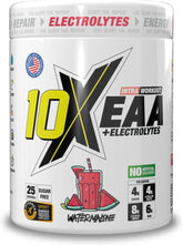 10X Athletic EAA Essential Amino Acids - Watermelone, Muscle Recovery & Hydration, 450g, Vegan, Gluten & Lactose-Free, Supports Muscle Growth, Informed-Sport Certified