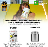 10X Athletic EAA Essential Amino Acids - Peacherine, Muscle Recovery & Hydration, 450g, Vegan, Gluten & Lactose-Free, Supports Muscle Growth, Informed-Sport Certified