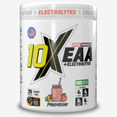 10X Athletic EAA Essential Amino Acids - Peacherine, Muscle Recovery & Hydration, 450g, Vegan, Gluten & Lactose-Free, Supports Muscle Growth, Informed-Sport Certified