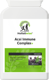 Acai Immune Complex+ Capsules – Acai Berry with Vitamins, Minerals & Herbal Support for Immunity, Energy & Skin