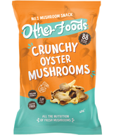Other Foods Mushroom Crisps 8x40g Crunchy Oyster Mushrooms