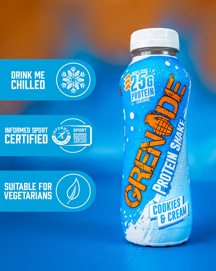 Grenade Protein Shake 8x330ml Cookies & Cream