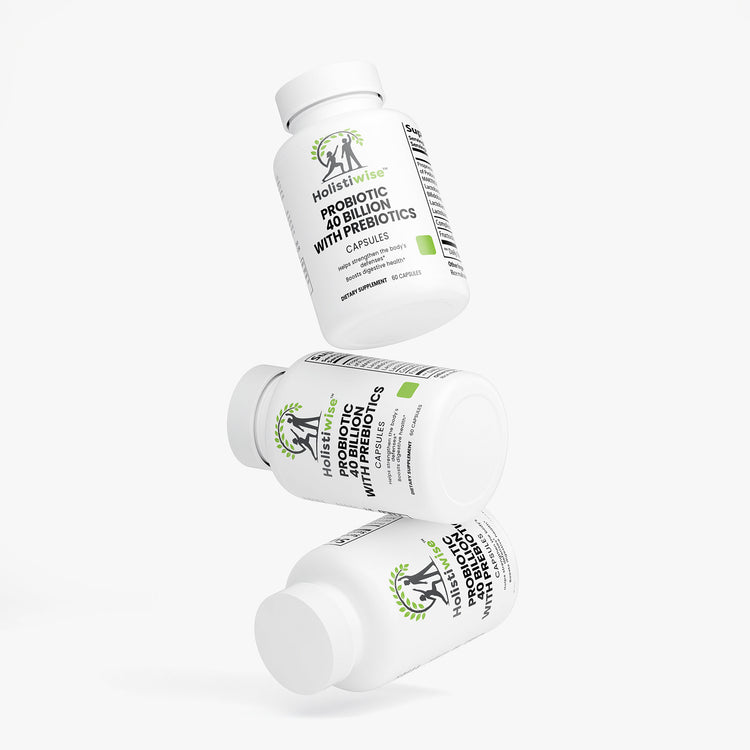 Advanced Probiotic Capsules – 40 Billion CFU with Prebiotics for Digestive Harmony
