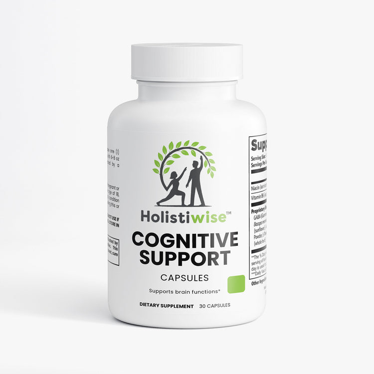 Cognitive Support – Daily Brain Clarity & Focus Supplement with Bacopa, GABA & Huperzine A