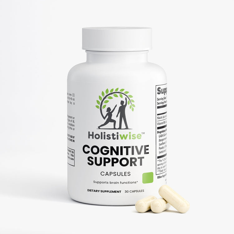 Cognitive Support – Daily Brain Clarity & Focus Supplement with Bacopa, GABA & Huperzine A