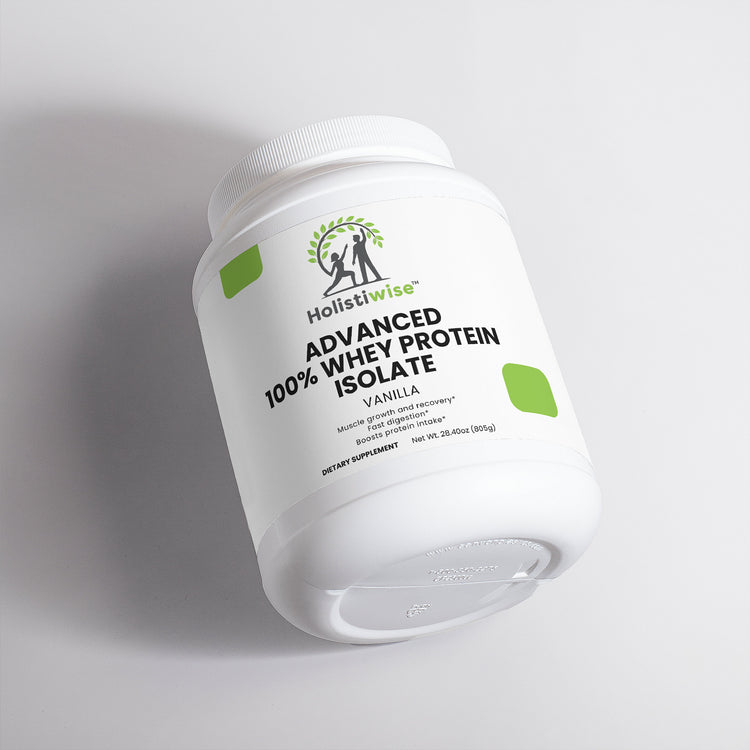 Advanced 100% Whey Protein Isolate – Vanilla | 22g Protein Per Serving | Post-Workout Recovery & Muscle Support