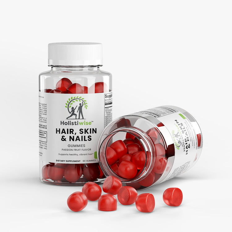 Hair, Skin & Nails Gummies – Biotin + Collagen | 60 Gummies | Radiant Beauty Support