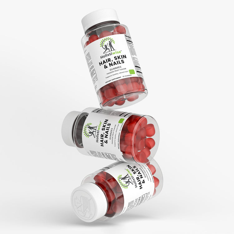 Hair, Skin & Nails Gummies – Biotin + Collagen | 60 Gummies | Radiant Beauty Support