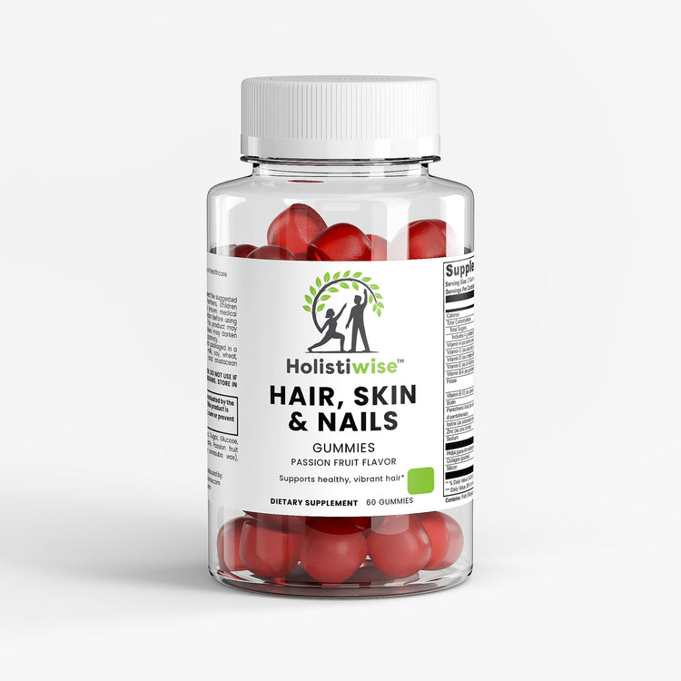 Hair, Skin & Nails Gummies – Biotin + Collagen | 60 Gummies | Radiant Beauty Support