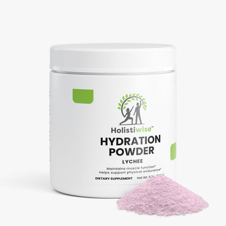 Hydration Powder (Lychee) – Electrolytes + B Vitamins | 162g | Sugar-Free, Vegan, Caffeine-Free
