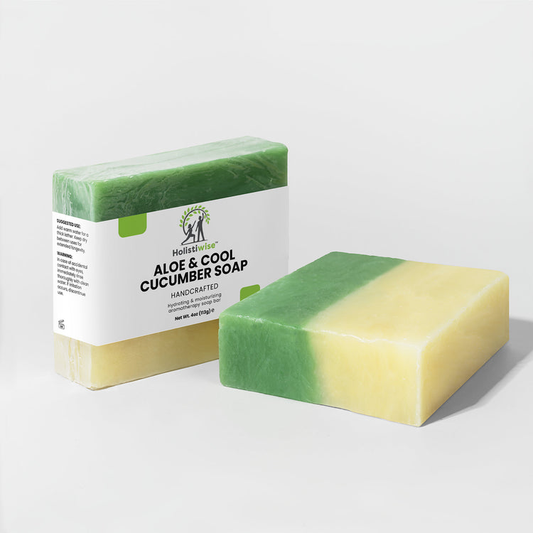 Aloe & Cool Cucumber Soap – Soothing, Hydrating Bar for Sensitive Skin | 4oz | Organic Oils | Vegan | Made in USA