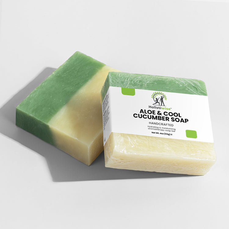 Aloe & Cool Cucumber Soap – Soothing, Hydrating Bar for Sensitive Skin | 4oz | Organic Oils | Vegan | Made in USA