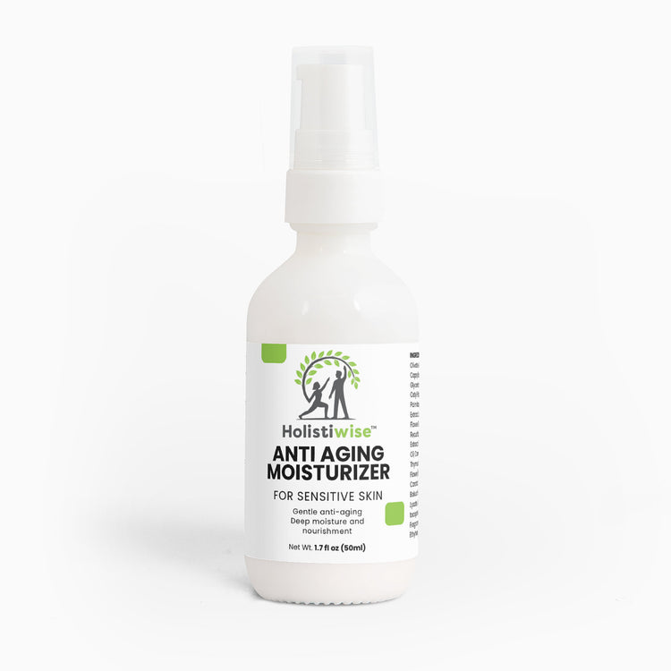 Anti Aging Moisturizer for Sensitive Skin – Bakuchiol, Ceramides & Botanical Oils | 1.7 fl oz | Gentle Renewal & Hydration | Made in USA