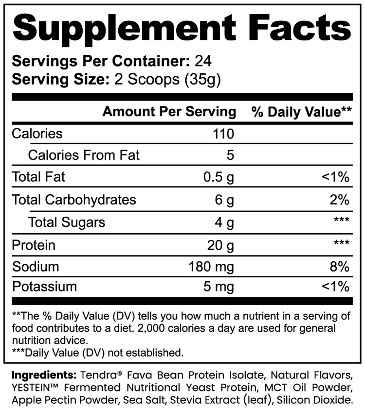 Plant Protein (Vanilla) – Vegan Protein Powder for Recovery & Lean Muscle | 844g
