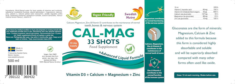 CAL-MAG 500 ml Swedish Nutra