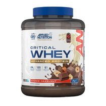 Applied Nutrition Critical Whey protein powder container on a white background