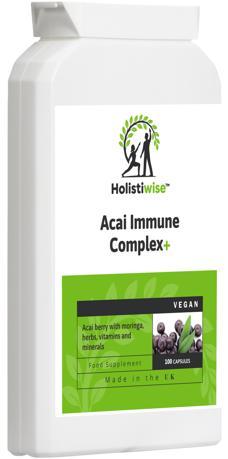 Acai Immune Complex+ Capsules – Acai Berry with Vitamins, Minerals & Herbal Support for Immunity, Energy & Skin