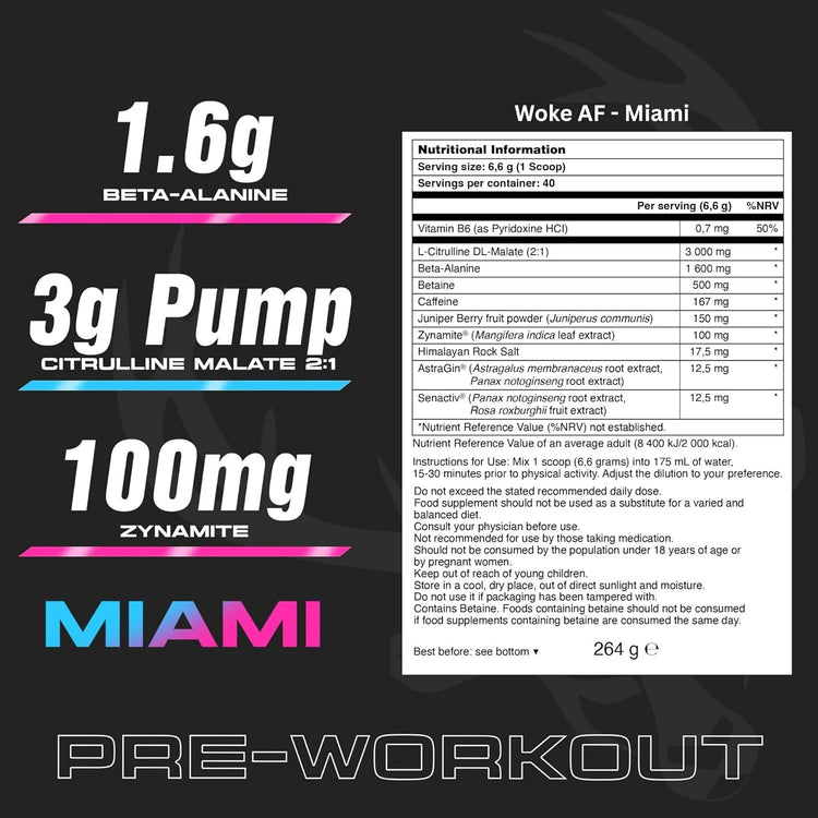 Bucked Up Woke AF 260g Miami