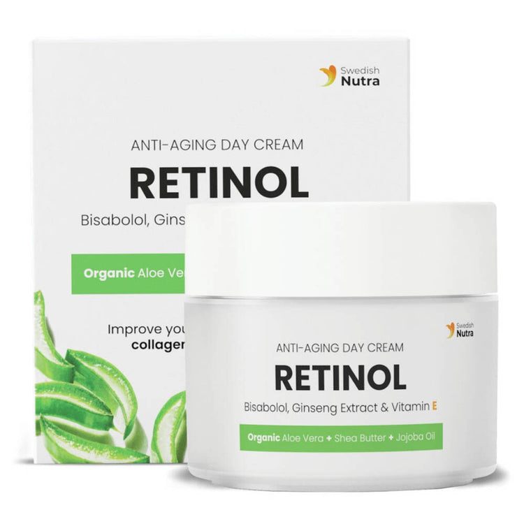Swedish Nutra Anti-Aging Day Face Cream with Retinol & Vegan Collagen 1 x 50ml