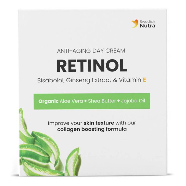 Swedish Nutra Anti-Aging Day Face Cream with Retinol & Vegan Collagen 1 x 50ml