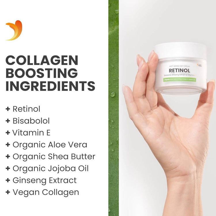 Swedish Nutra Anti-Aging Day Face Cream with Retinol & Vegan Collagen 1 x 50ml