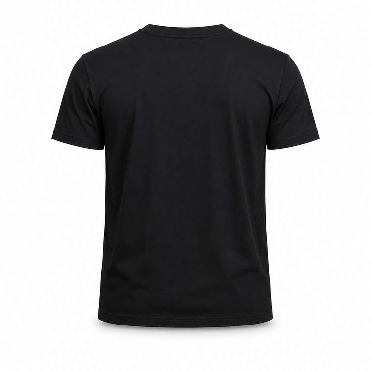 Essential Crew Neck T-Shirt – Black | 100% Cotton | 160 GSM | Regular Fit