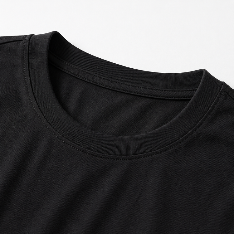 Essential Crew Neck T-Shirt – Black | 100% Cotton | 160 GSM | Regular Fit