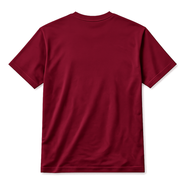 Essential Crew Neck T-Shirt – Burgundy | 100% Cotton | 160 GSM | Regular Fit
