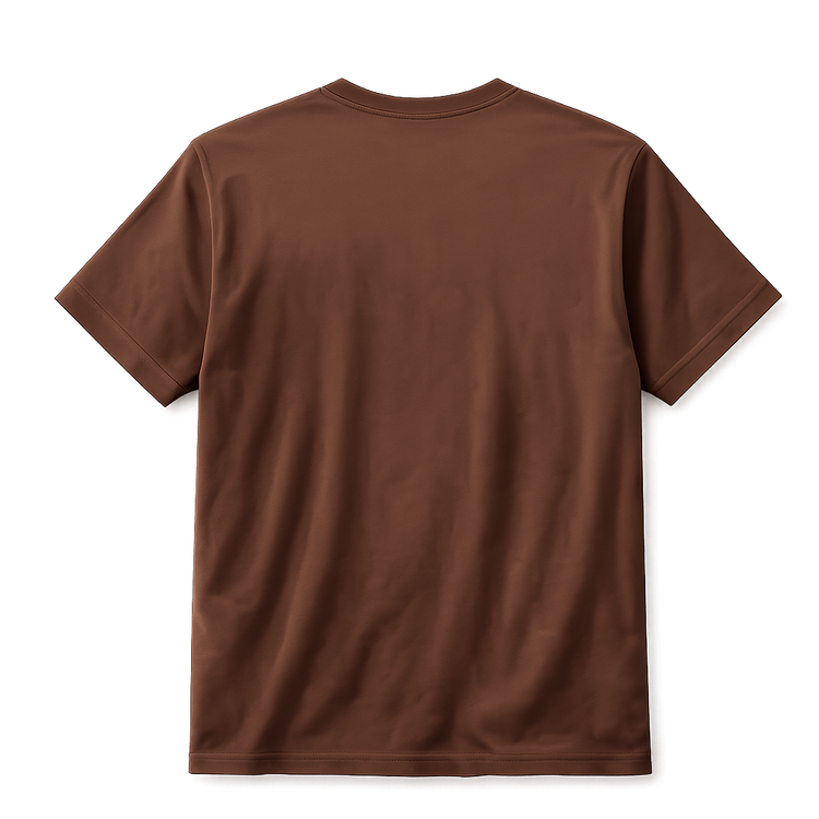 Essential Crew Neck T-Shirt – Chocolate Brown | 100% Cotton | 160 GSM | Regular Fit