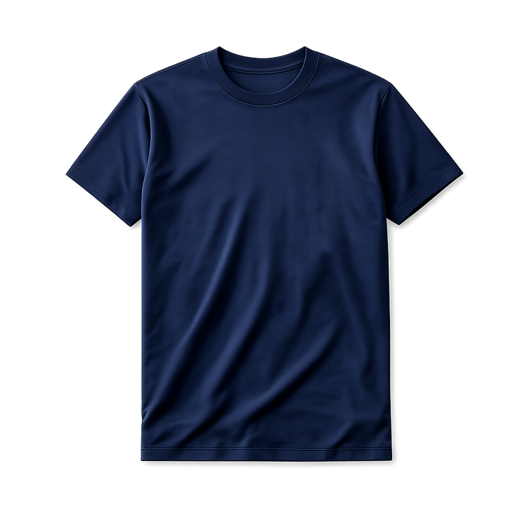 Essential Crew Neck T-Shirt – Navy | 100% Cotton | 160 GSM | Regular Fit
