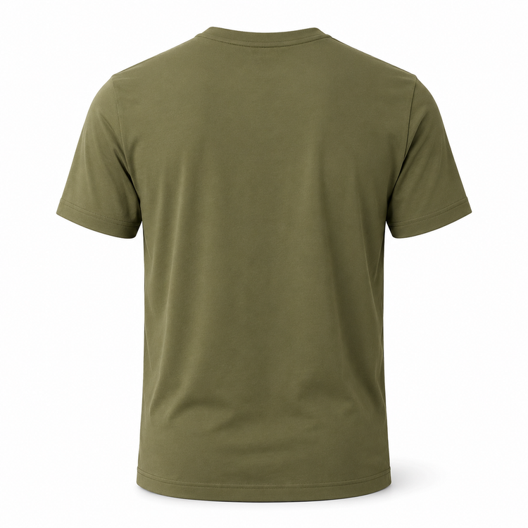 Essential Crew Neck T-Shirt – Olive Green | 100% Cotton | 160 GSM | Regular Fit