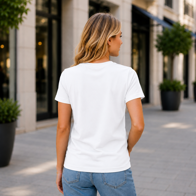 Essential Crew Neck T-Shirt – White | 100% Cotton | 160 GSM | Regular Fit