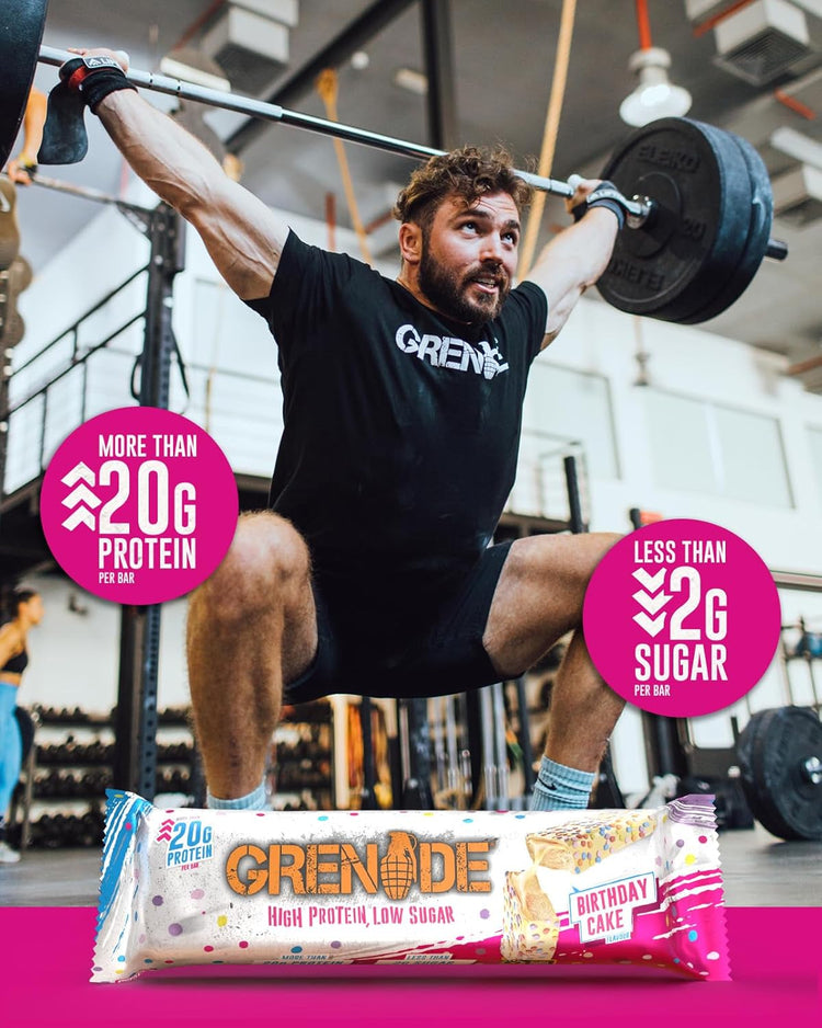 Grenade Protein Bar 12x60g Birthday Cake