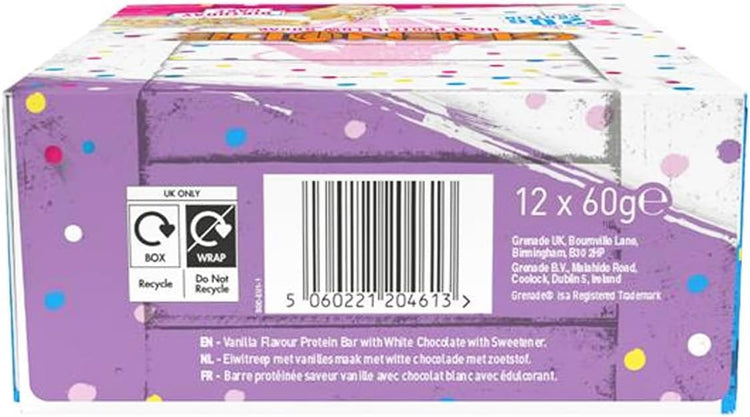 Grenade Protein Bar 12x60g Birthday Cake