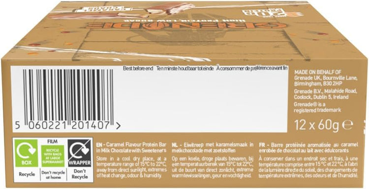 Grenade Protein Bar 12x60g Caramel Chaos