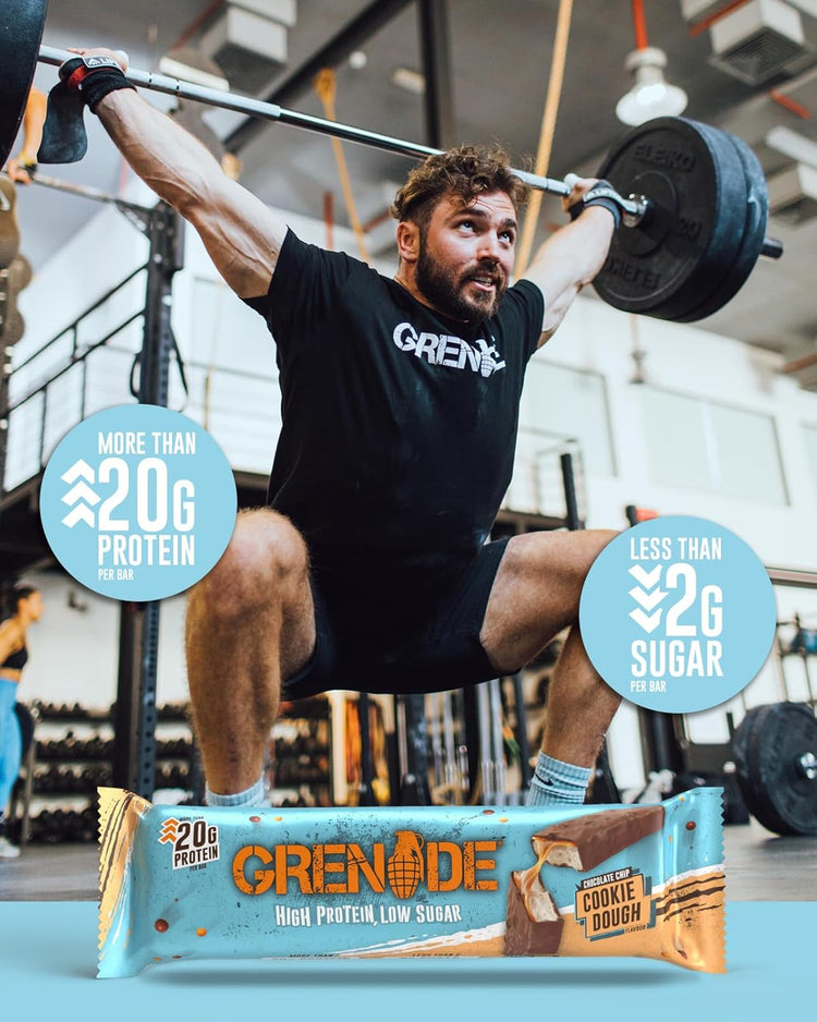 Grenade Protein Bar 12x60g Chocolate Chip Cookie Dough