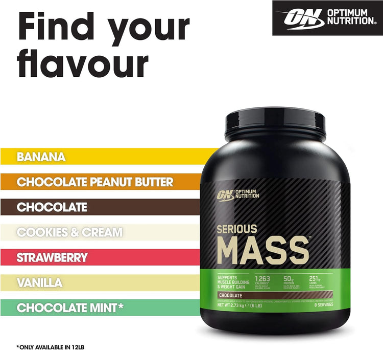 Optimum Nutrition Serious Mass 2.73kg Chocolate