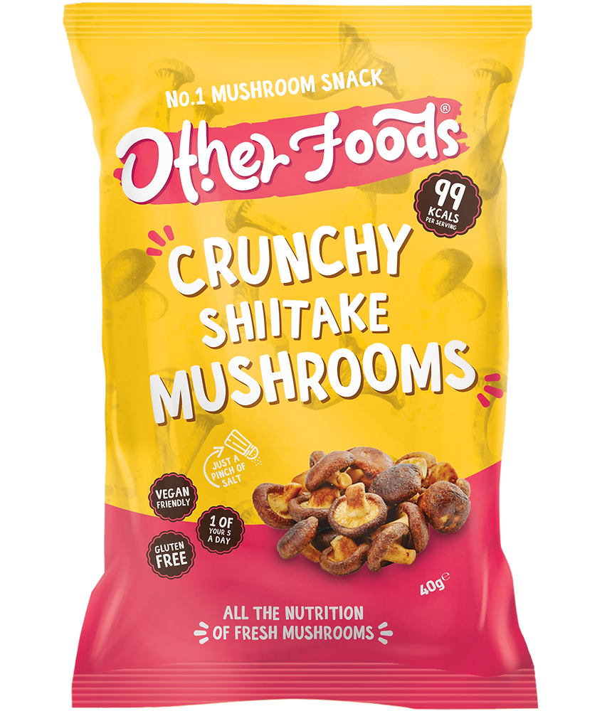 Other Foods Mushroom Crisps 8x40g Crunchy Shiitake Mushrooms