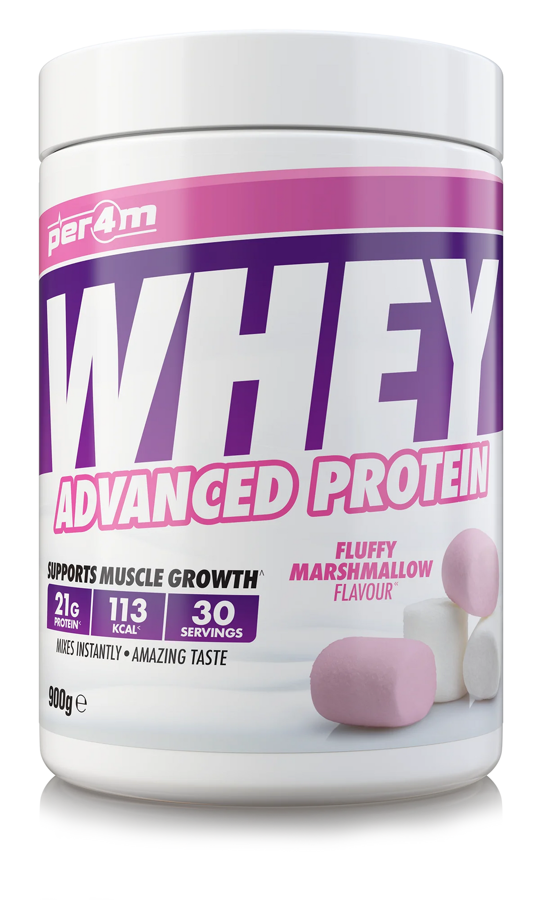 Per4m Advanced Whey Protein 900g Fluffy Marshmallow