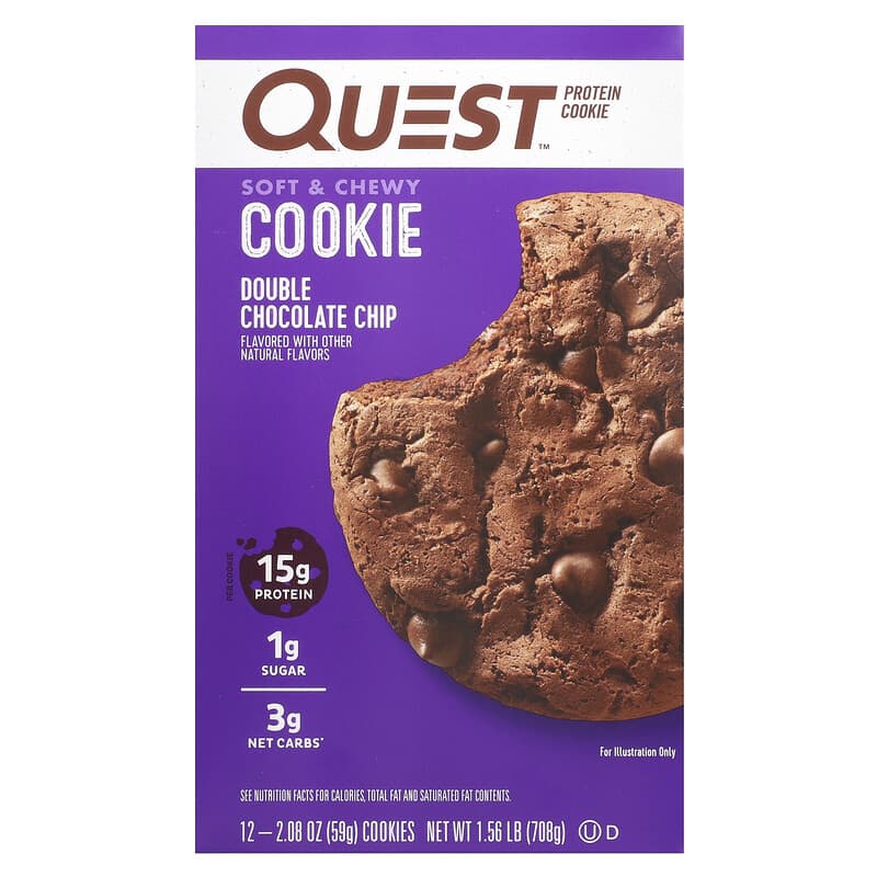 Quest Nutrition Cookie 12x59g Double Chocolate Chip