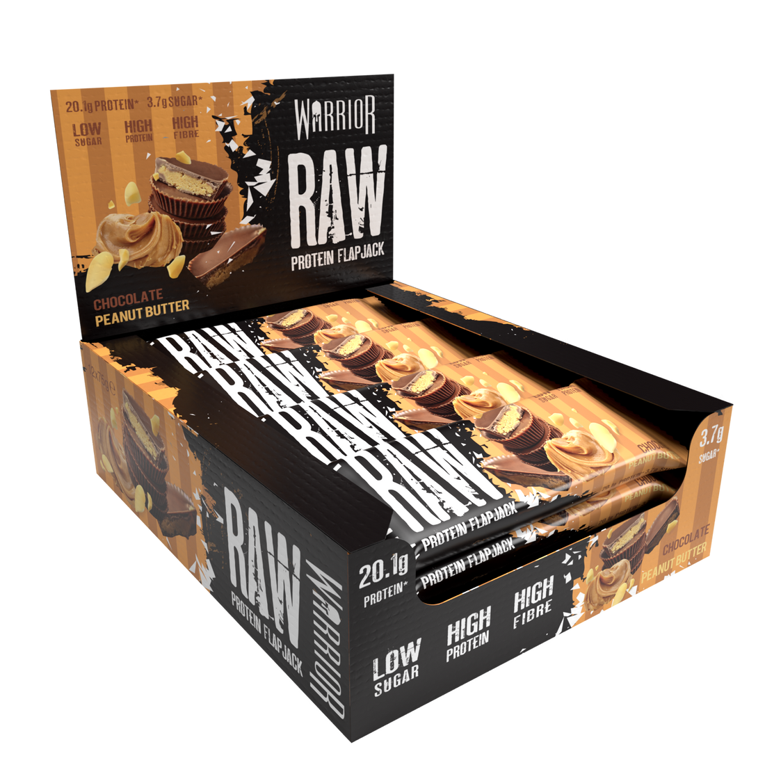 Warrior Creatine Bars 12x75g Chocolate Peanut