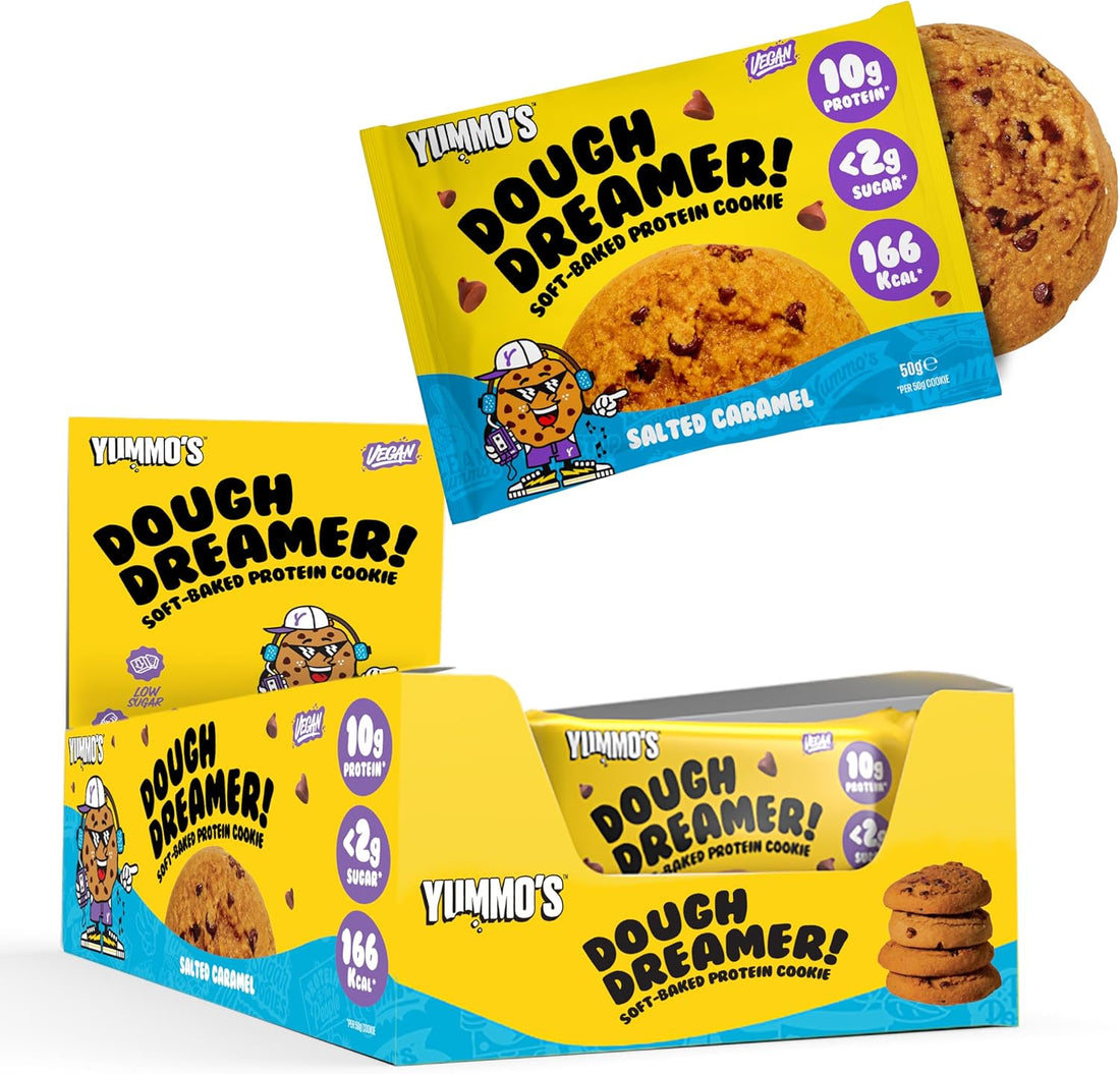 Yummos Dough Dreamer! Vegan Protein Cookie 12x50g Salted Caramel