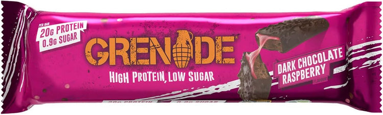 Grenade Protein Bar 12x60g Dark Chocolate Raspberry