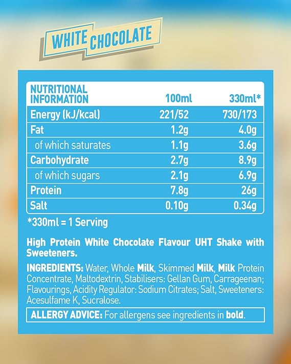 Grenade Protein Shake 8x330ml White Chocolate