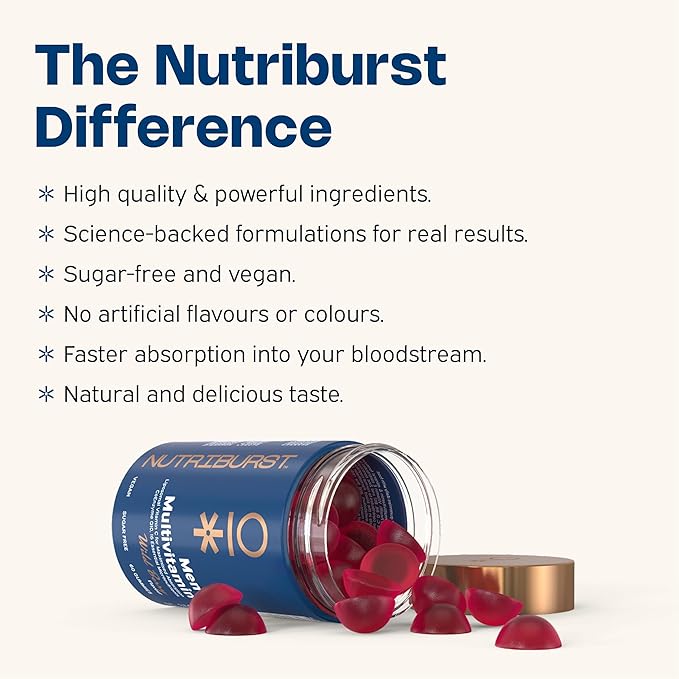 Nutriburst Men's Multivitamin 60 Gummies Wild Berry